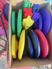 Wobble Chair Balance Stool Set Of 5 KORE Design Kids 14" Multi-Color