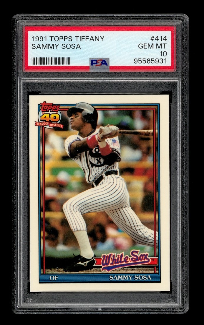 1991 Topps Tiffany: #414 Sammy Sosa PSA 10 GEM MINT