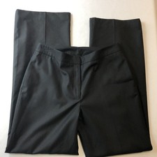 Kasper Dress Pants Women 8 Black Fully Lined Straight Leg Mid Rise Pockets