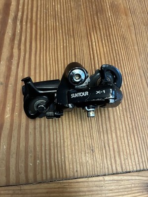 Vintage Suntour X-1 Rear Derailleur 7 Speed Accushift Plus Long Cage