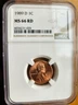 1989 D LINCOLN CENT PENNY NGC MS66 RD