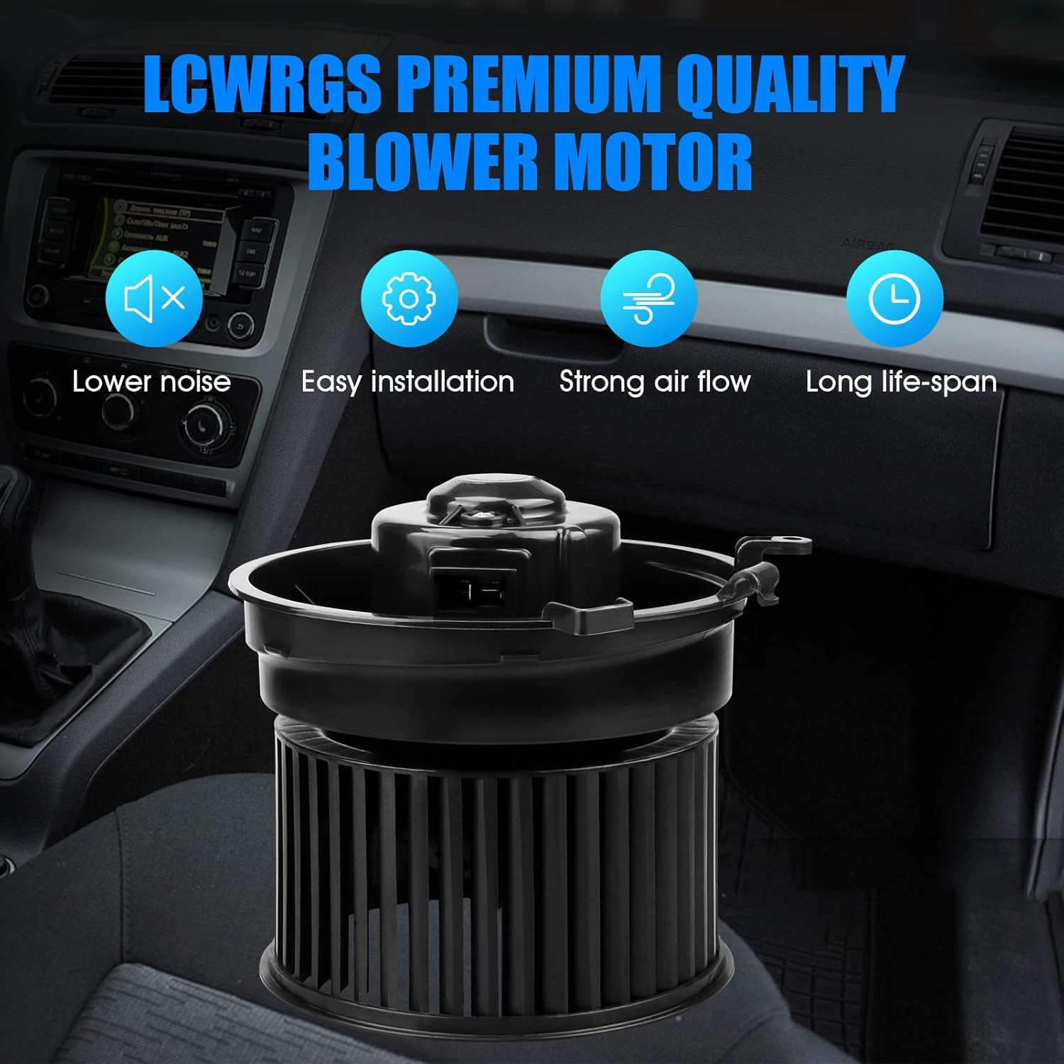 A/C Heater Blower Motor with Fan Cage for Nissan Sentra Rogue Select 2.5L 700253