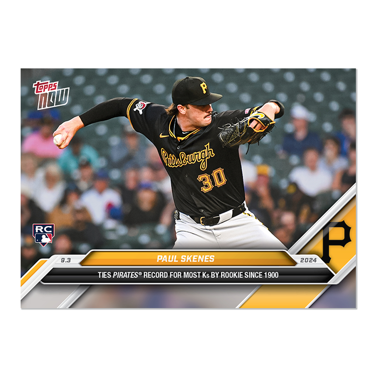 Paul Skenes - 2024 MLB Topps Now Card 645 - Print Run: 6558