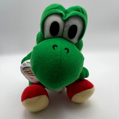 RARE 1999 Vintage Green Yoshi Toysite Beanbag 6" Plush - Nintendo - with Tags