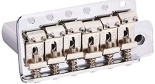 Genuine Fender Strat/Stratocaster 2-3/16" Spacing Tremolo Bridge, CHROME, w/ bar