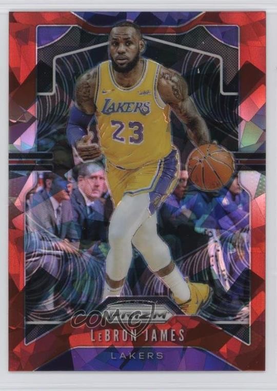 2019-20 Panini Prizm Red Ice Prizm LeBron James #129 8iv