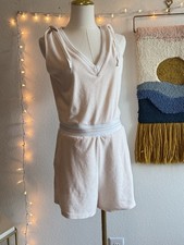 Juicy Couture Romper Women s Size Small Sleeveless Hooded Pink Y2K Tennis Beach
