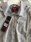 NWT Mia Mia Teen Girl Grey Polo Shirt Short Sleeve, Classic Fit Size M — photo 5