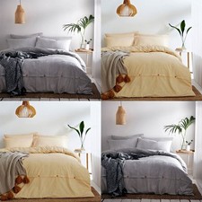 The Linen Yard Holbury Stripe 100% Cotton Duvet Cover Set