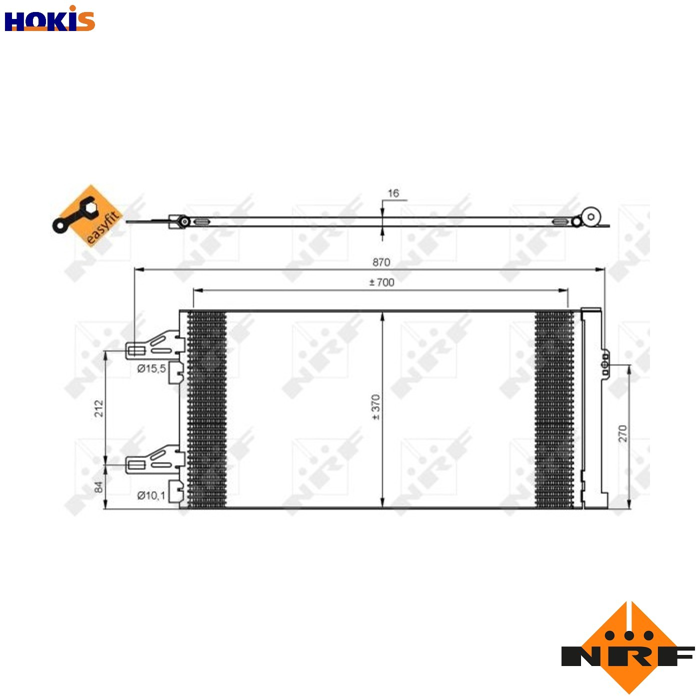 Air Con Condenser 35895 NRF AC Conditioning 1610136780 1610161780 1623816180 New - Image 8