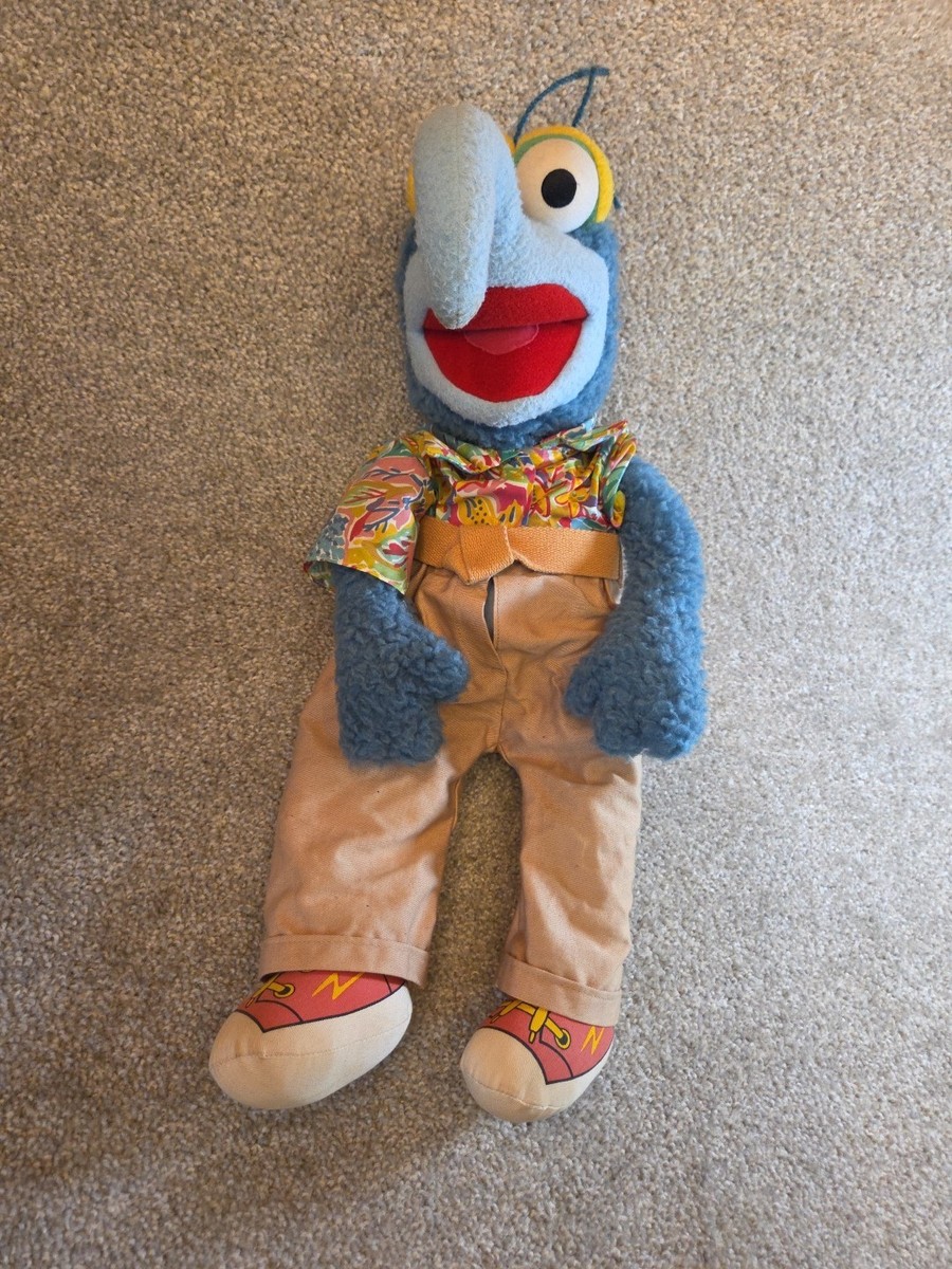Vintage Eden Jim Henson Muppet Gonzo Hawaiian Shirt Plush Animal