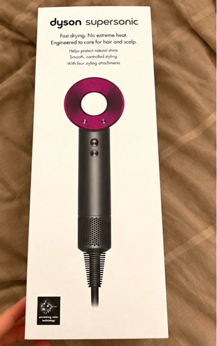 Dyson Supersonic Professional Hair Dryer Black/Purple, 4 Attachments, Diffuser