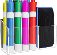 Magnetic Dry Erase Marker Holder for Whiteboard Acrylic Magnetic Pen Holder for