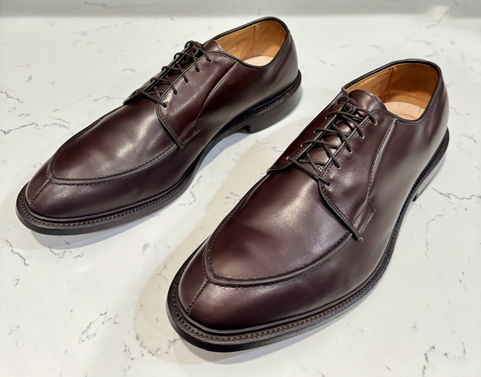 Allen Edmonds Seneca Brown Split Toe Derby Bluche… - image 3