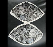 Motorrad Tank Aufkleber girl snake – Universal Tank Decal 250x160 mm