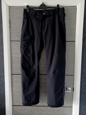 Mens Helly Hensen Tech Black Relaxed Fit Ski Salopettes Recco Size L VGC