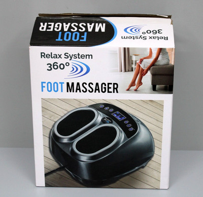 RELAX SYSTEM 360º Fußmassagegerät mit Wärmefunktion Shiatsu Fussmassage 40W-