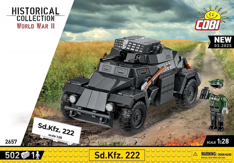 Cobi 2657 - 1:28 - Sd.Kfz. 222 - New