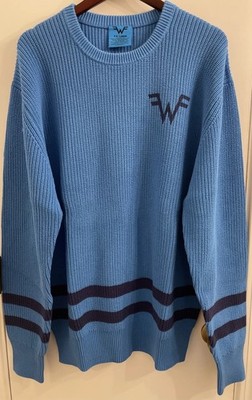 Weezer Blue Fisherman Knit Sweater XXL Officially Licensed New SOLD OUT ONLINE