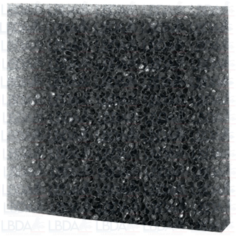 Mousse de filtration noire 50x50x5cm bloc de mousse 10 ppi pour filtre décantation