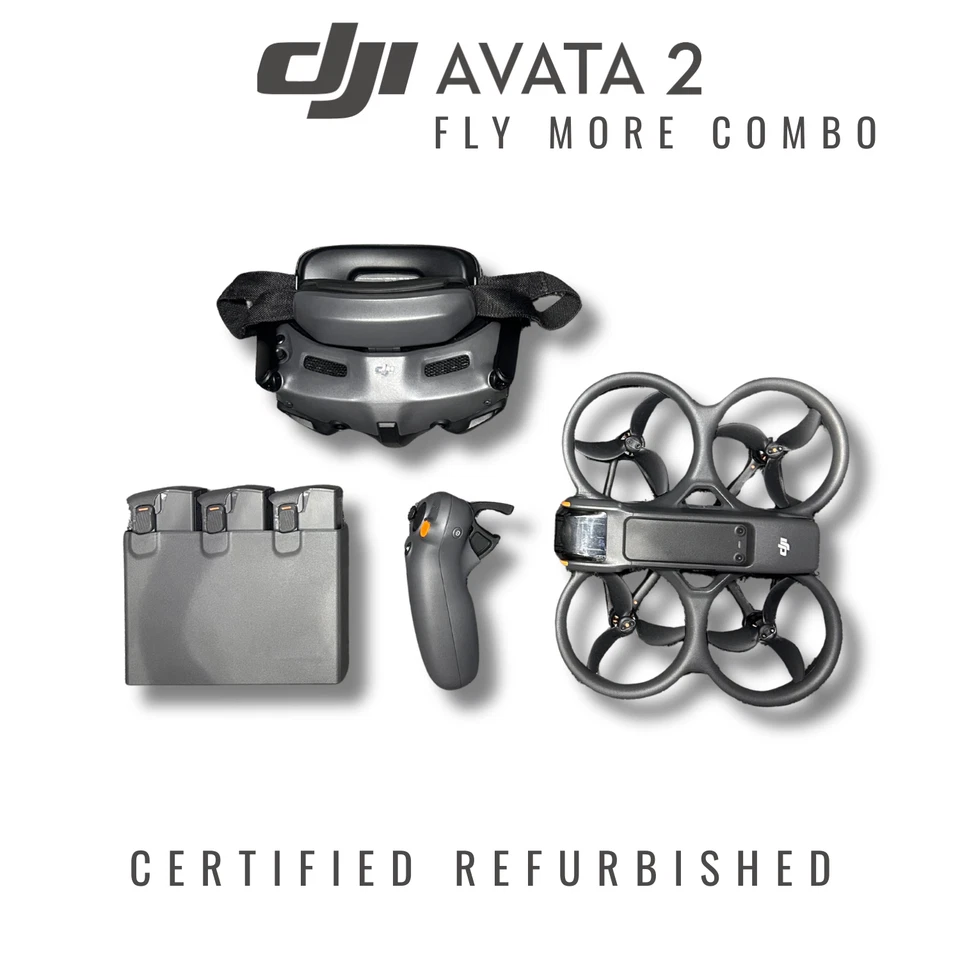 DJI AVATA 2 FLY MORE COMBO FPV DRONE KIT WITH GOGGLES 3 & RC MOTION 3 UK SELLER - Image 2 of 2