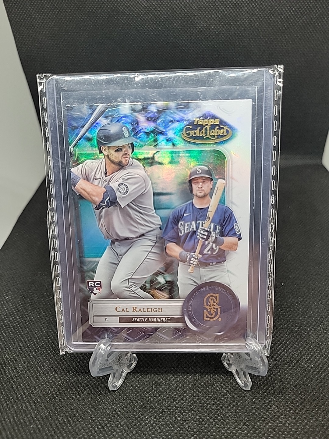 2022 Topps Gold Label - Cal Raleigh #7 Class 2 (RC)