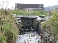 Photo A3 Sluice Gate - Troswick Mill Skelberry/HU3916 Just upstream of  c2011