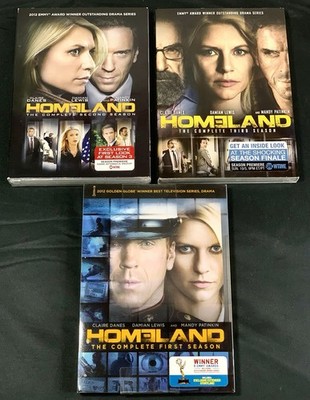 HOMELAND Complete First, Second & Third Season 1, 2 & 3 DVD Box Sets NEW SEALED