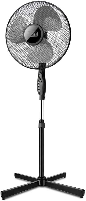 Black+decker bxefp41e ventilatore a piantana, 40 w, 240 v, nero [classe di effic