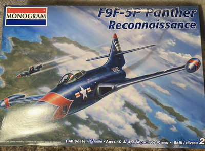 Monogram 1:48 F9F-5P Panther Reconnaissance Model Kit 85-5497 US Marine