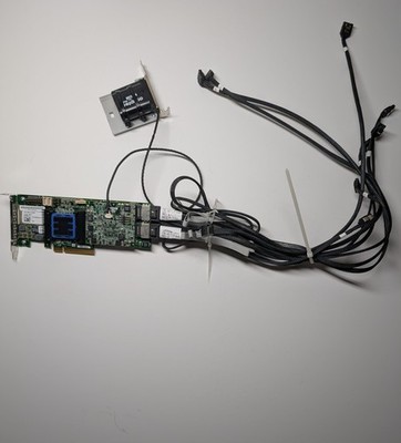 Adaptec ASR-6805 512MB 8-Port 6Gb SAS/SATA RAID + Cache & 2 SAS Cables