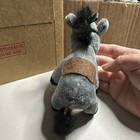 Gray Donkey Plush Stuffed Animal Plush Doll, Small 6 in, Black Hooves — photo 3