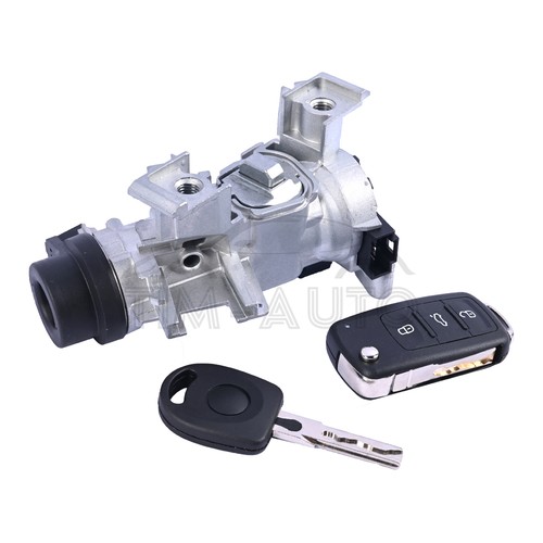 Ignition Switch Lock Cylinder Assembly For VW JETTA 2006-2018 W/ Remote Key Fob - Picture 4 of 9