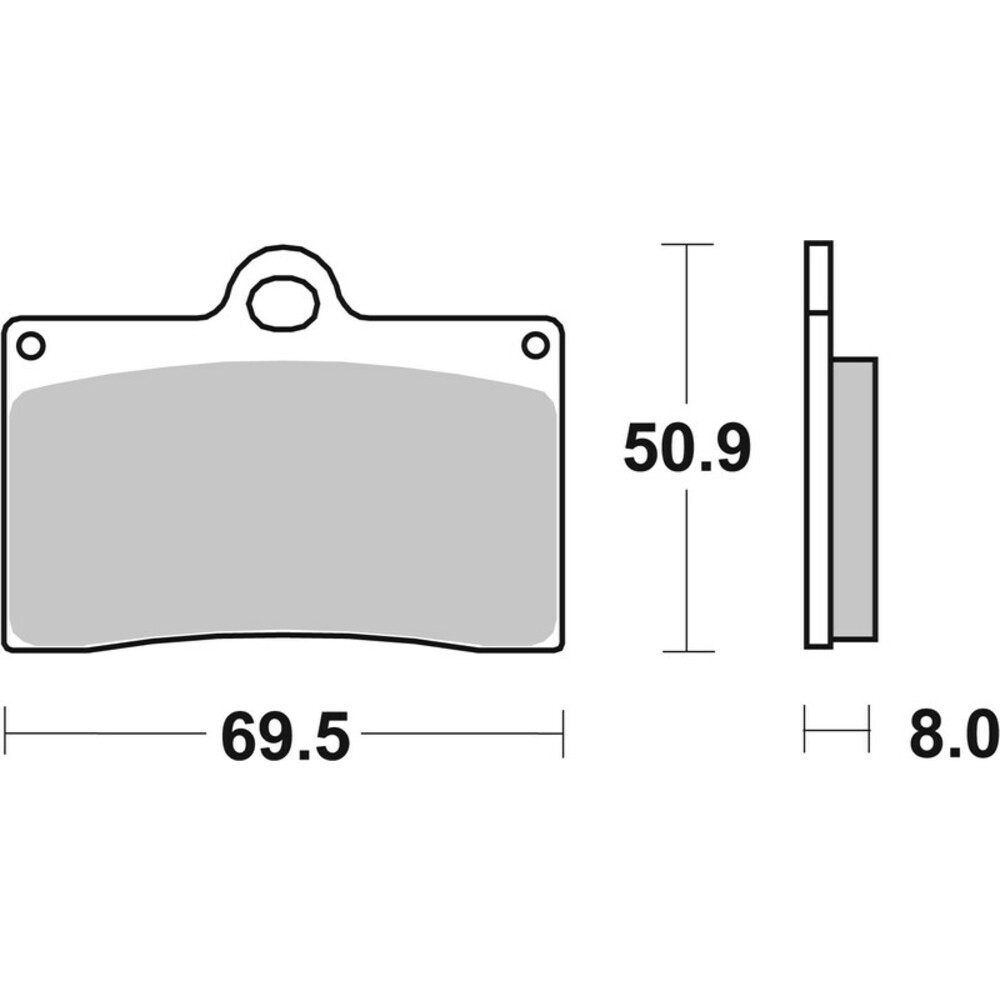 Free Shipping Brembo Organic Brake Pads 07BB1507 For Motorcycle Parts