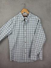 Ridgecut Shirt Mens Medium Blue Plaid Long Sleeve Lined Button Front Outdoor Men