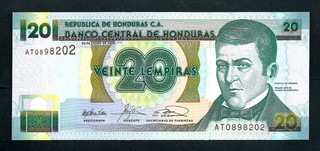 Honduras (P87b) 20 Lempiras 2003 UNC