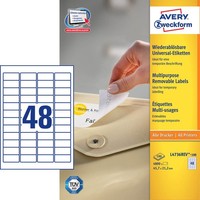 Avery Zweckform Etiketten L4736REV-100 Weiß 45,7 X 21,2 Mm, 100 Blatt