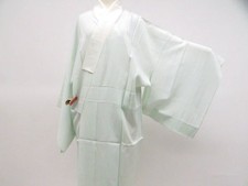 JAPANESE KIMONO NAGAJUBAN LIGHT BLUE 128cm 4 ft 2 in PURE SILK AA8137