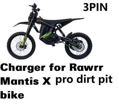  5a battery Charger for Rawrr Mantis X pro 72v electric dirt bike (3 PIN)