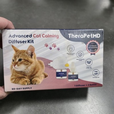 TheraPetMD Advanced Cat Calming Diffuser Kit 60 Day Supply 1 Diffuser 2 Refills
