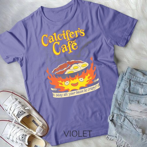 Camiseta unisex Calcifer's Café May All Your Bacon & Eggs Be Crispy Cooking - Imagen 9 de 11