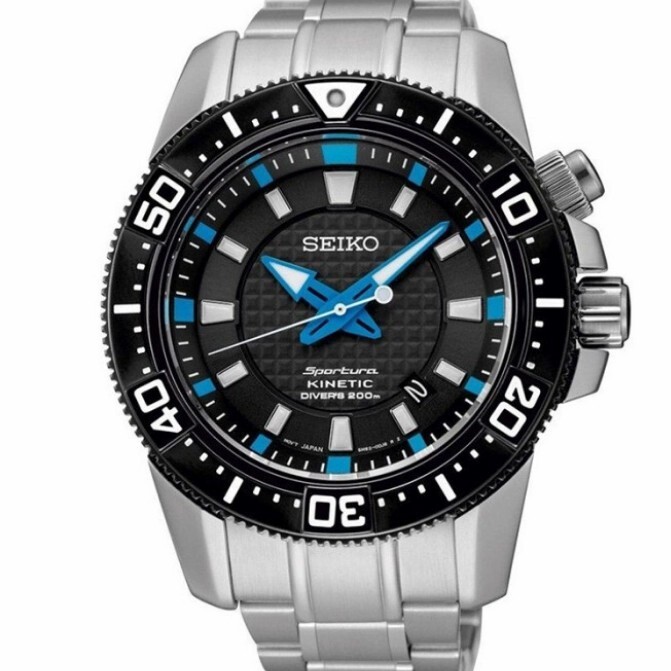 時計 SEIKO KINETIC Diver's 200m Seiko Kinetic divers 200m stainless steel wristwatch | Wrist