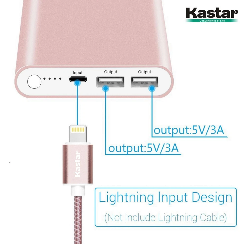 Kastar Unique Hi-tech Slim Design 15000mAh Portable External Battery Power Bank - Image 2 of 4