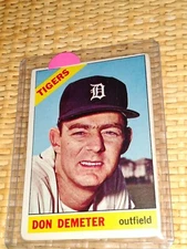 1966 Topps Don Demeter Card #98 Detroit Tigers original authentic star hero