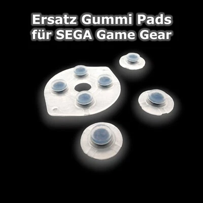 RETROREIZ Tamponi in silicone di ricambio per SEGA Game Gear GG - bottoni in gomma Button Rubber Clear