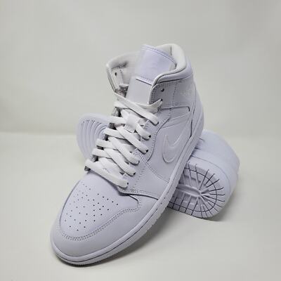 Women's Size 11 Air Jordan 1 Mid Triple White DV0991-111 | eBay