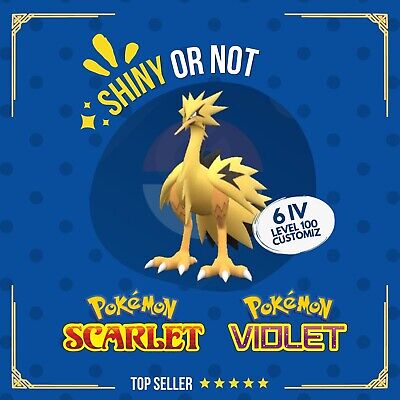 Zapdos ✨ Shiny 6IV ✨ Pokémon Scarlet and Violet