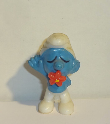 TRÄUMER SCHLUMPF *Gussmaterial zw. den Beinen* E. D. D. S. Schlümpfe 1983 ORIG.