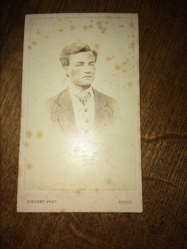RODEZ (Aveyron). Neuf photographies format CV de portraits. VINCENT et FERRIÉ. - Picture 12 of 12