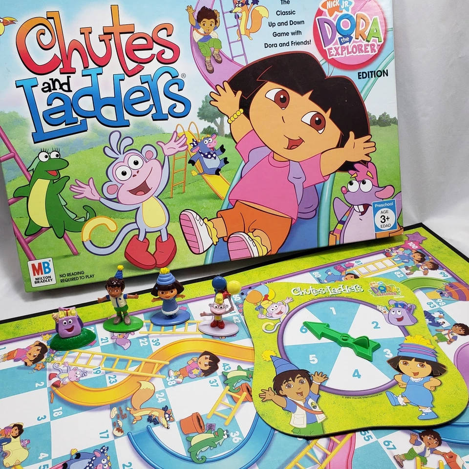 Dora the Explorer Chutes and Ladders Board Game Replacement Parts Pieces Figures - Image 3 of 3